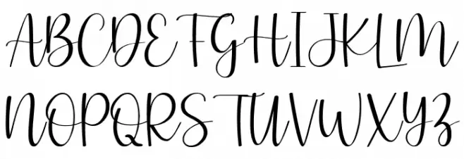 Cosette Schriftart Groß