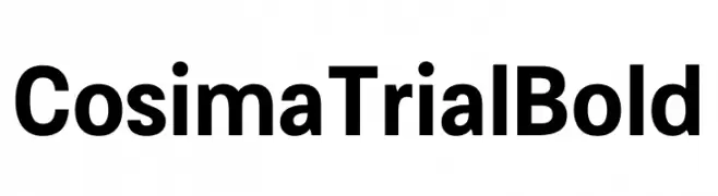 Cosima Trial Bold  les polices de caractères gratuit tlcharger