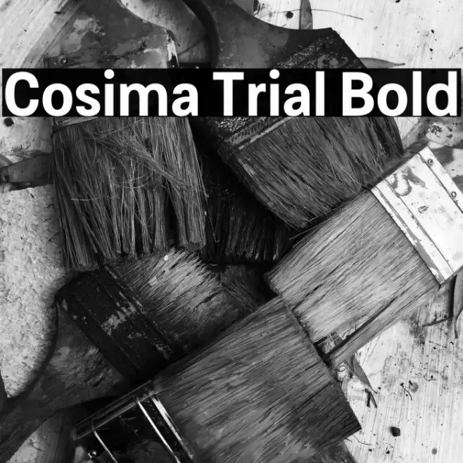 Cosima Trial Bold Font examples