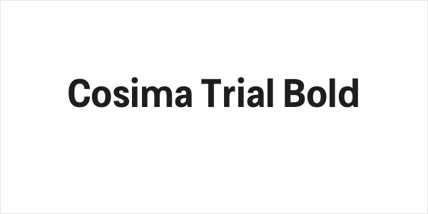 Cosima Trial Bold Logo