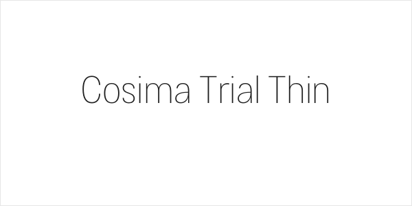 Cosima Trial Thin Logo