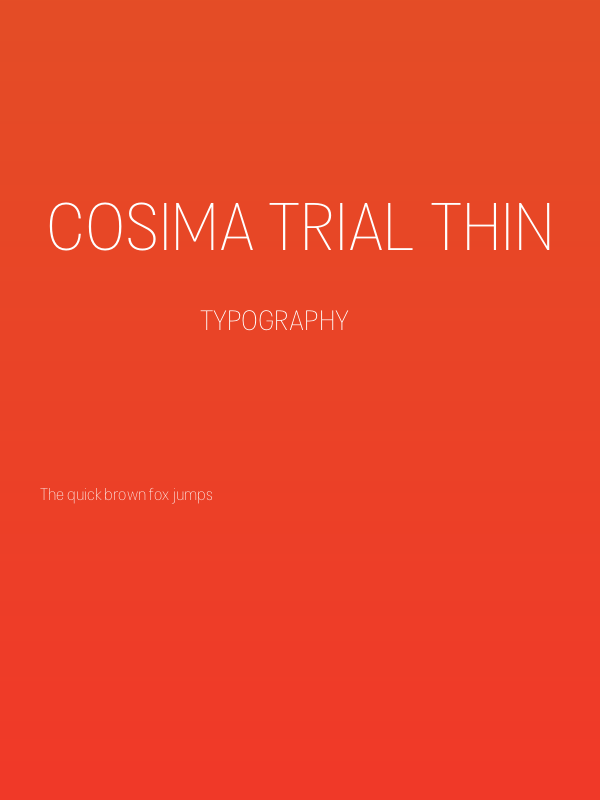 Cosima Trial Thin Poster