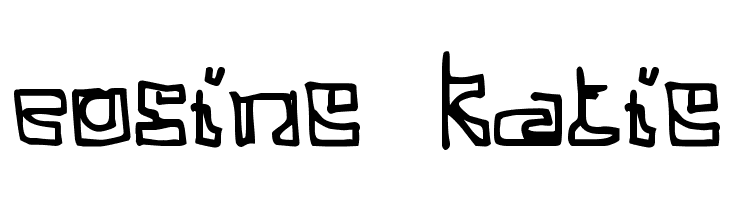 Cosine Katie  नि: शुल्क फ़ॉन्ट्स डाउनलोड