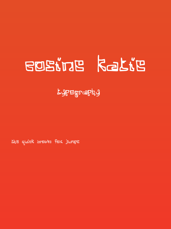 Cosine Katie Poster