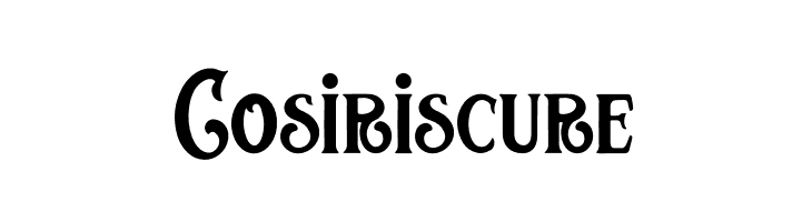 Cosiris cure  baixar fontes gratis