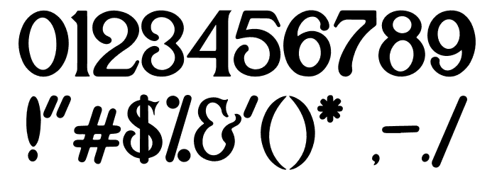 Cosiris cure Font OTHER CHARS