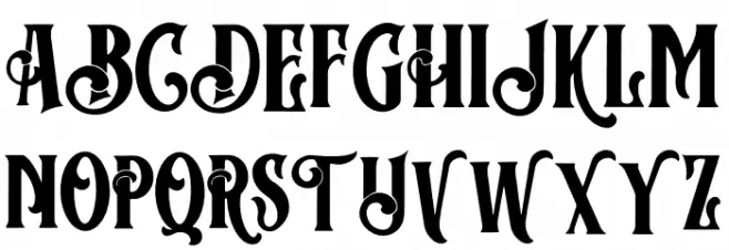 Cosiris cure Schriftart Groß