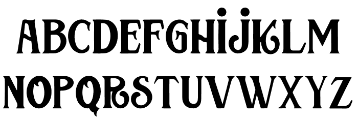 Cosiris cure Font LOWERCASE