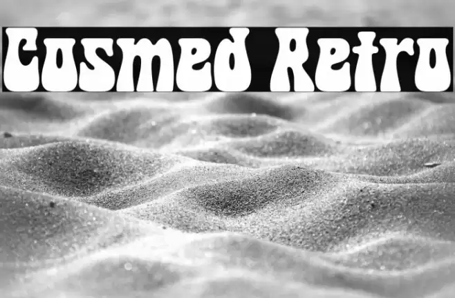 Cosmed Retro Шрифта examples