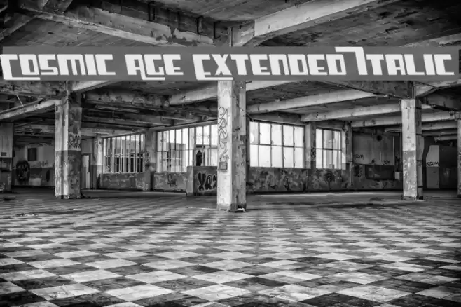 Cosmic Age Extended Italic خط examples
