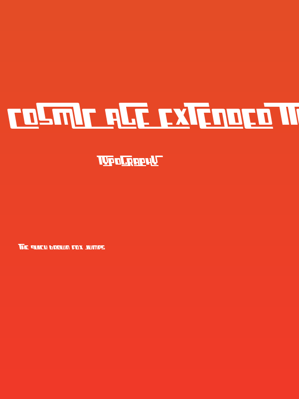 Cosmic Age Extended Italic Poster