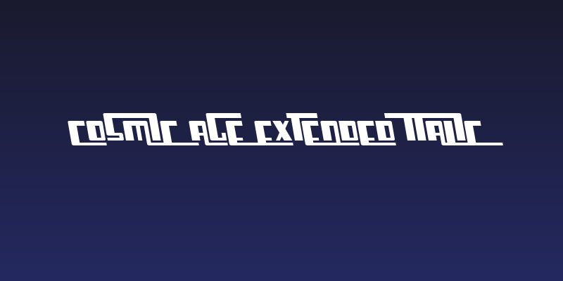 Cosmic Age Extended Italic Social Header