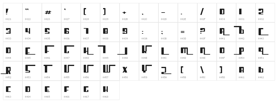 Cosmic Age Extended Character Map