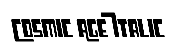 Cosmic Age Italic Fonte