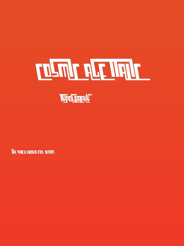 Cosmic Age Italic Poster