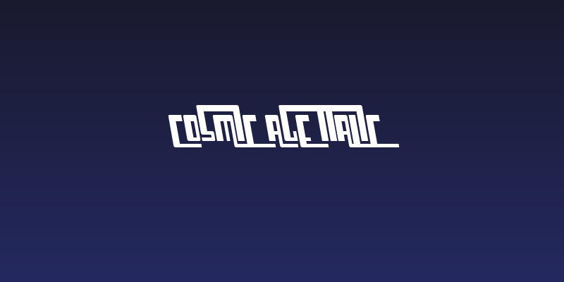 Cosmic Age Italic Social Header