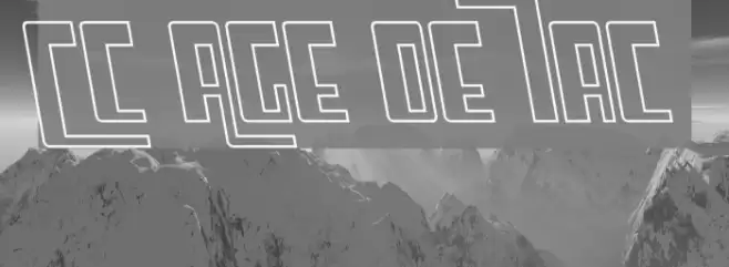 Cosmic Age Outline Italic Schriftart examples