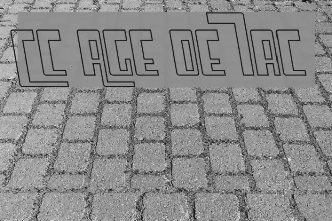 Cosmic Age Outline Italic Schriftart examples