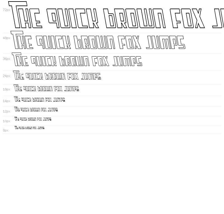 Cosmic Age Outline Italic Waterfall