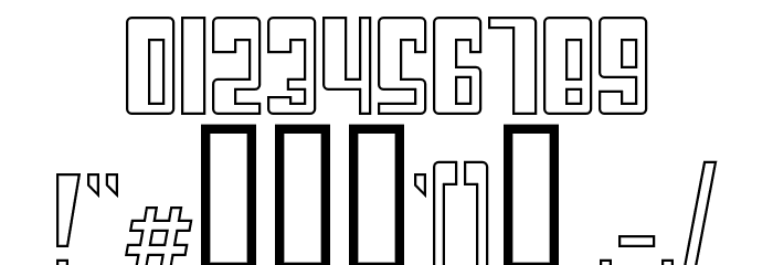Cosmic Age Outline Font OTHER CHARS