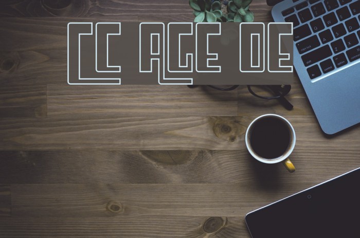 Cosmic Age Outline Font examples