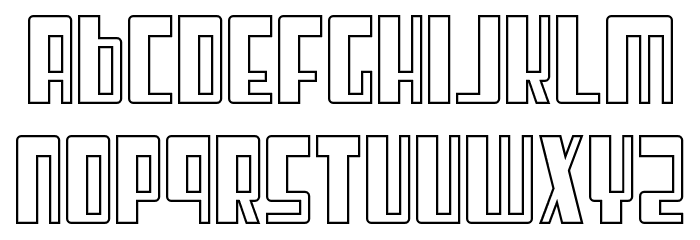 Cosmic Age Outline Font LOWERCASE