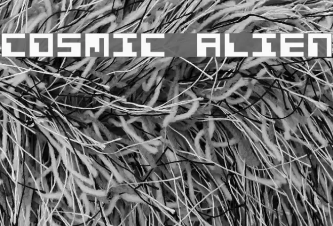 Cosmic Alien Font examples