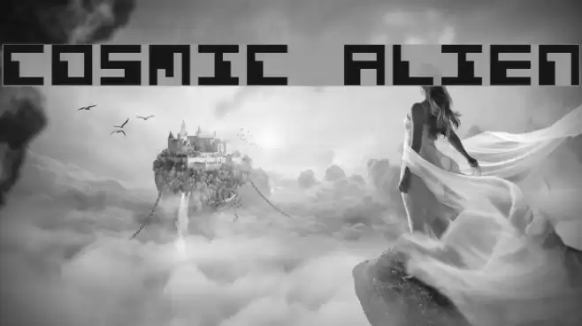 Cosmic Alien Font examples