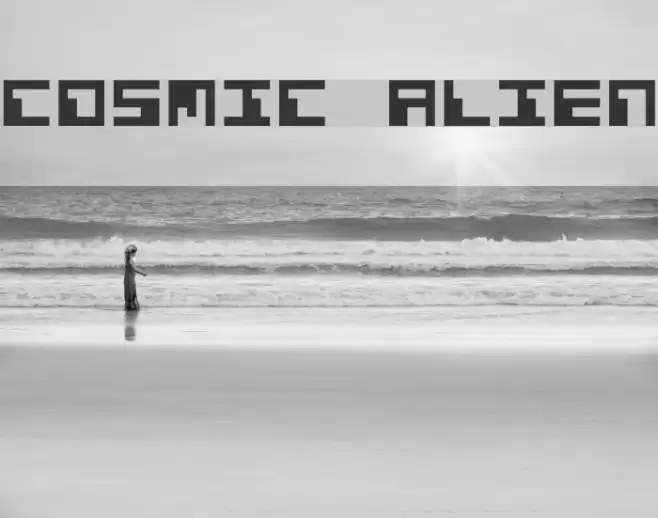 Cosmic Alien Font examples