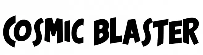 Cosmic Blaster  les polices de caractères gratuit tlcharger