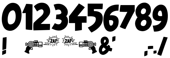 Cosmic Blaster Font OTHER CHARS