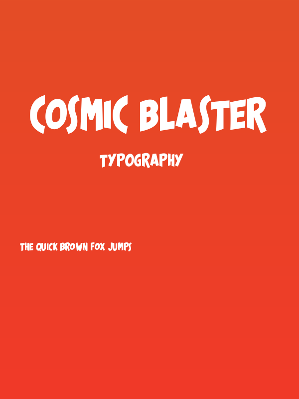 Cosmic Blaster Poster