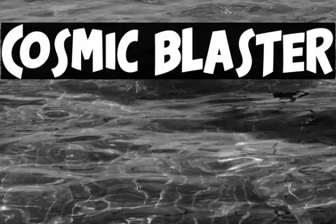 Cosmic Blaster خط examples