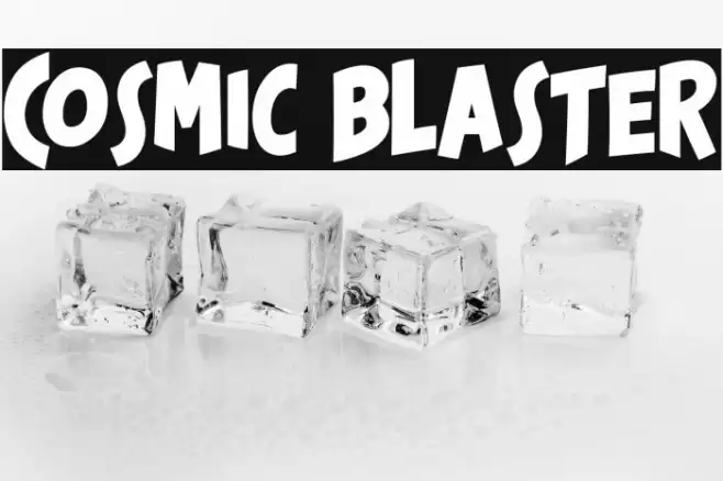 Cosmic Blaster خط examples
