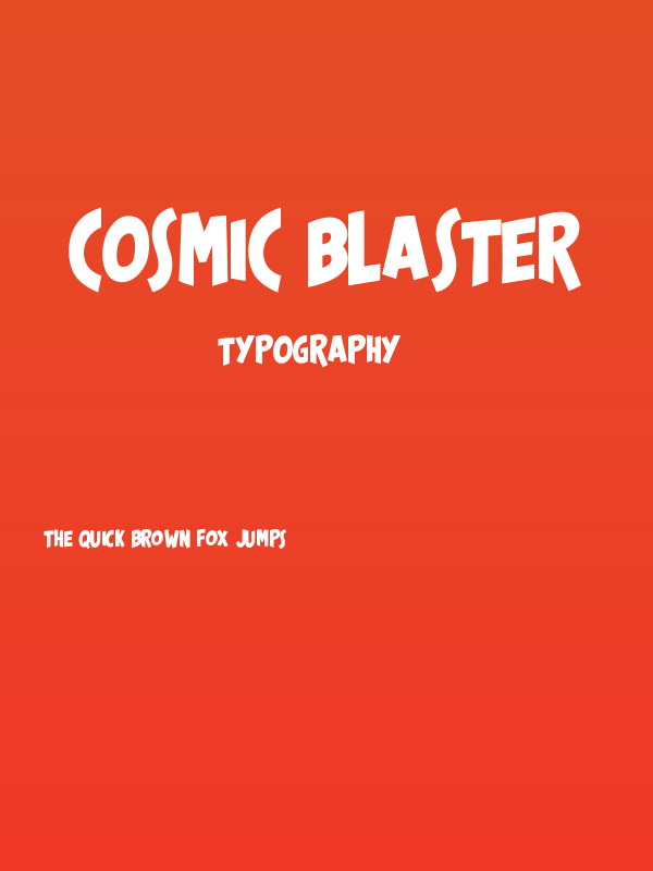 Cosmic Blaster Poster