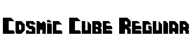 Cosmic Cube Regular  Frei Schriftart Herunterladen