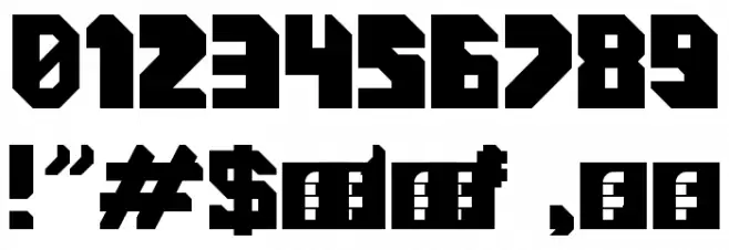 Cosmic Cube Regular Font OTHER CHARS