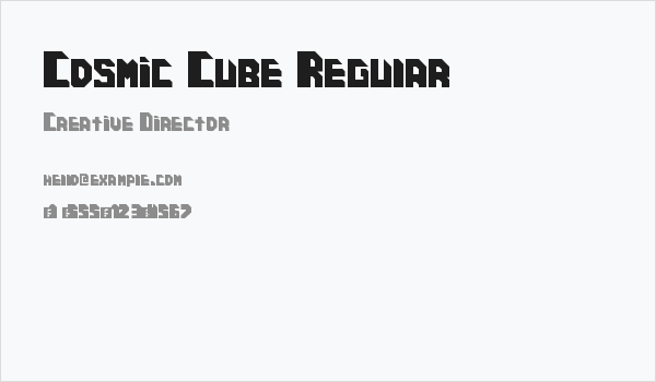 Cosmic Cube Regular Business Card