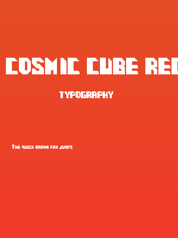 Cosmic Cube Regular Poster