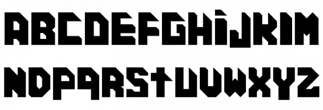 Cosmic Cube Regular Schriftart Kleinbuchstaben