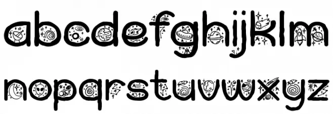 Cosmic Dream フォント 小文字