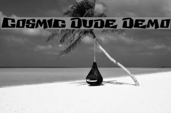 Cosmic Dude Demo フォント examples