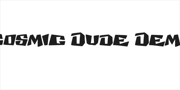 Cosmic Dude Demo Logo