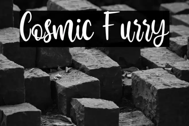 Cosmic Furry Font examples