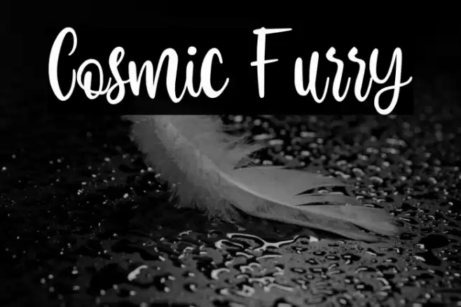 Cosmic Furry Font examples