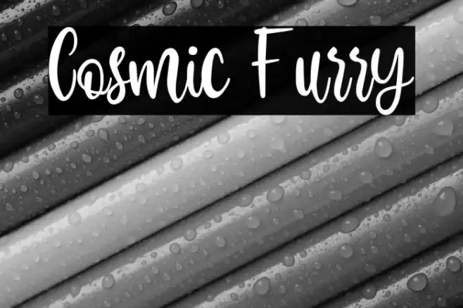 Cosmic Furry Font examples