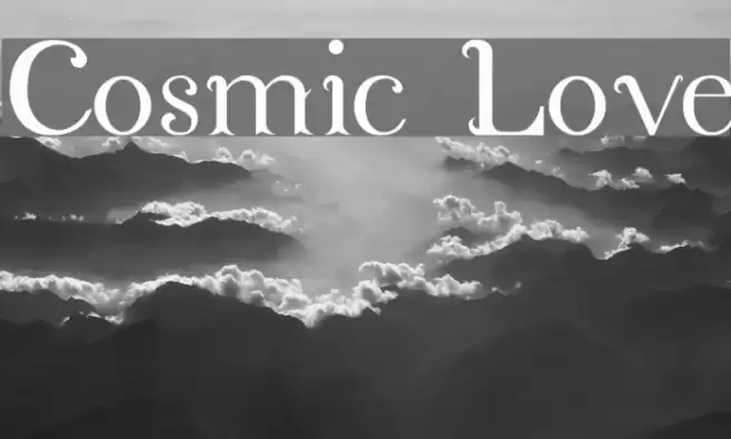 Cosmic Love Font examples