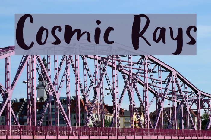 Cosmic Rays Font examples