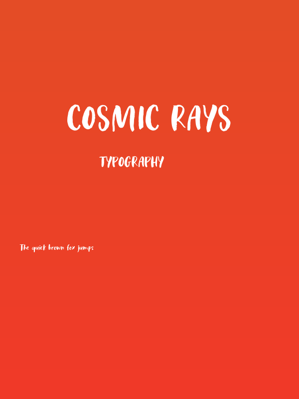 Cosmic Rays Poster