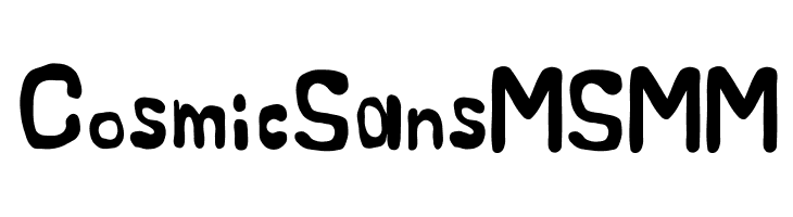 Cosmic Sans MSMM  नि: शुल्क फ़ॉन्ट्स डाउनलोड